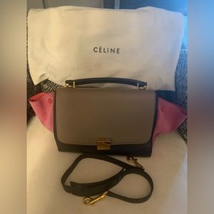 Celine Trapeze Bag Leather Medium Bag